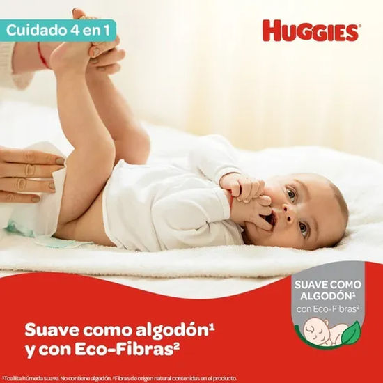 5 Packs Toallitas Húmedas Huggies 4 en 1 x 80 Unidades
